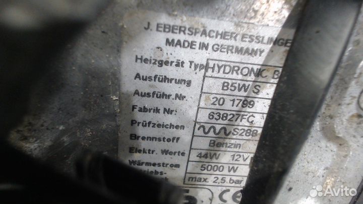 Автономный отопитель Mercedes Vaneo, 2002