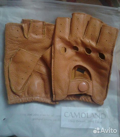 Перчатки кожаные