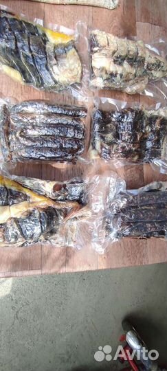 Сушеное мясо, колбаса, курдюк