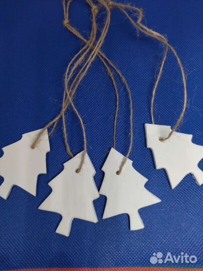 Новогодние игрушки ручной работы из гипса