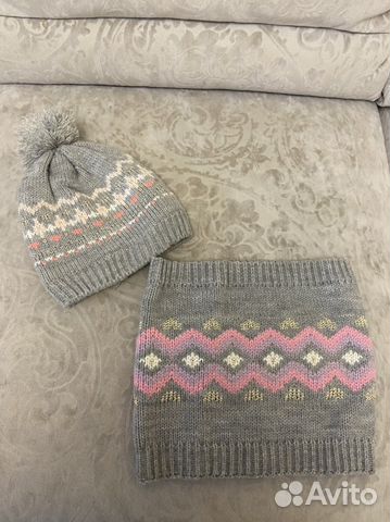 Комплект шапка, шарф