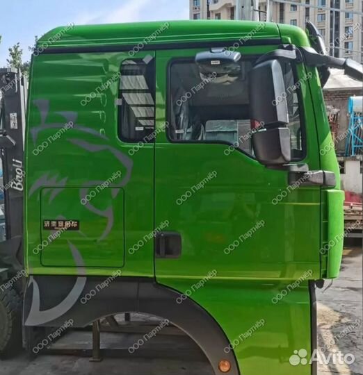 Кабина Sitrak C7H в сборе Cамосвал Зеленая