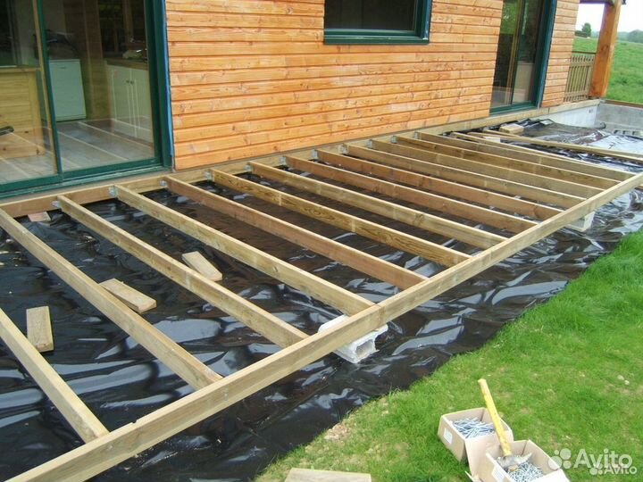 Брусок лиственница 45х90х3м строганный для лаг