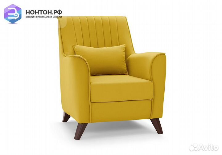Кресло Оксфорд горчичный