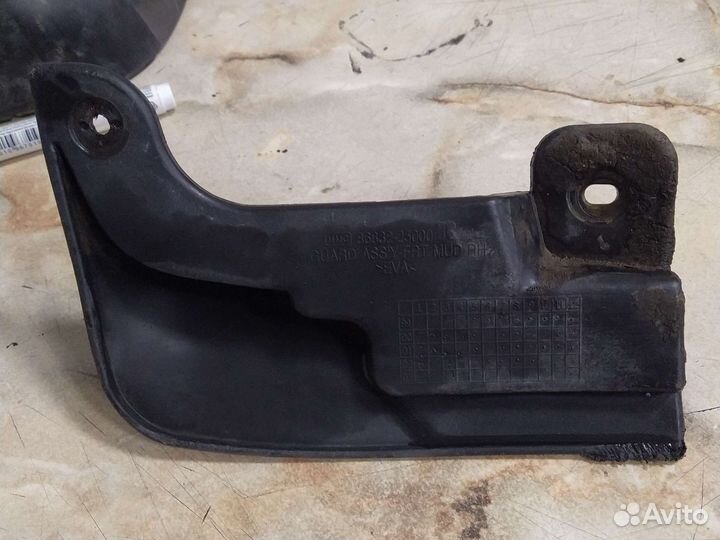 Брызговик передний правый hyundai accent