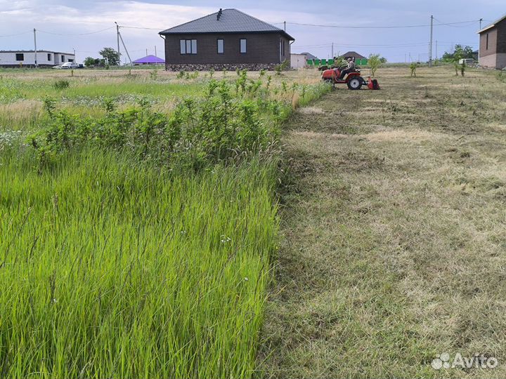Покс травы минитрактором,бурьяна,сухостоя,порослей