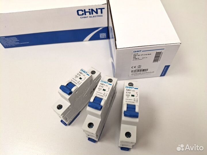 Автоматический выключатель Chint NB1-63 1P 10А C
