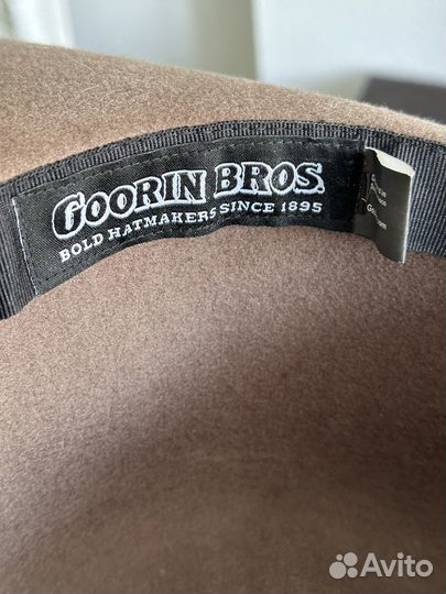 Шляпа с широкими полями Goorin Bros шерсть