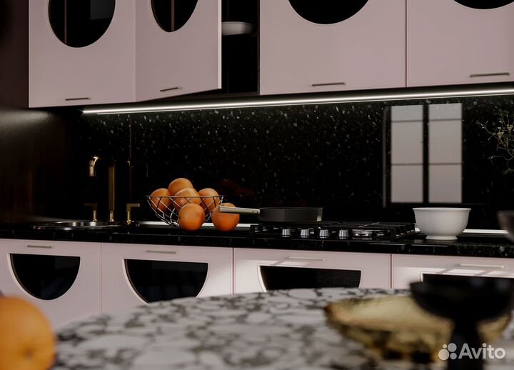 Кухня Мемфис Японский шелк