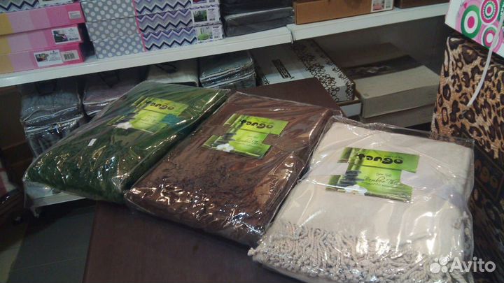 Плед бамбуковый Танго натуральный