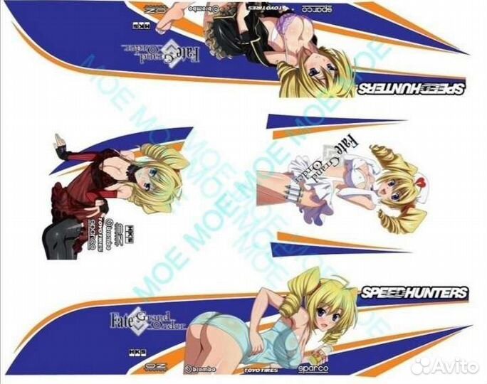 Декаль Hot wheels Itasha #11 - #20