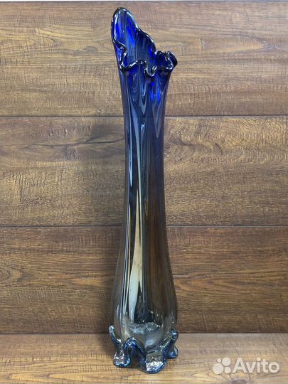 Ваза цветное стекло 53см