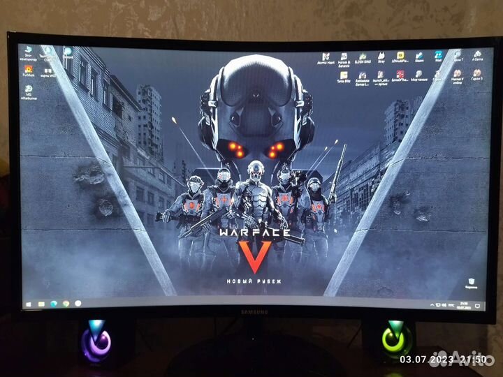 Монитор Samsung 27диагональ, изогнутый