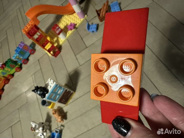 Лего дупло 4 набора + пластина дупло