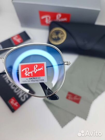 Очки ray ban aviator 3025 голубой