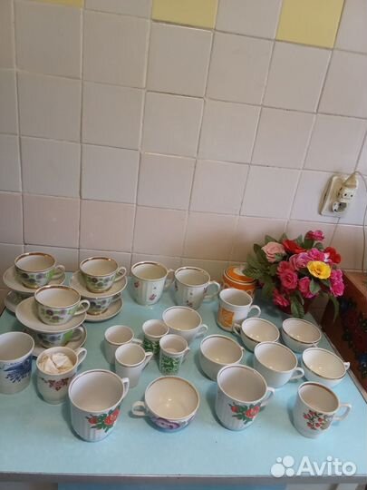 Заварные чайники, блюдца, чашки СССР новое