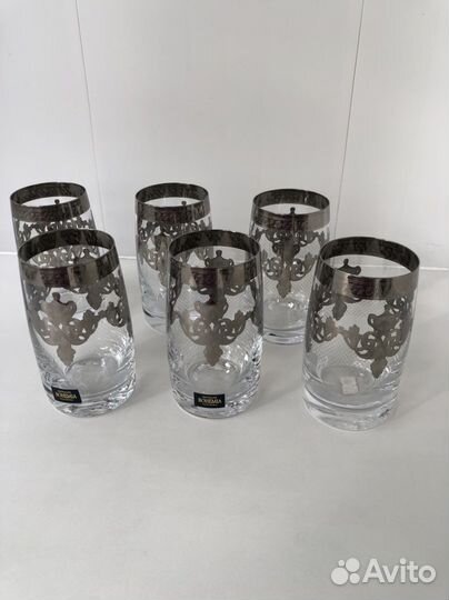 Хрустальные стаканы богемия Чехия