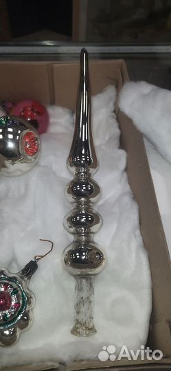 Елочные игрушки СССР и Звезда наконечник СССР