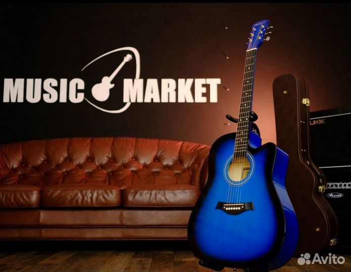 Акустическая гитара Belucci+чехол
