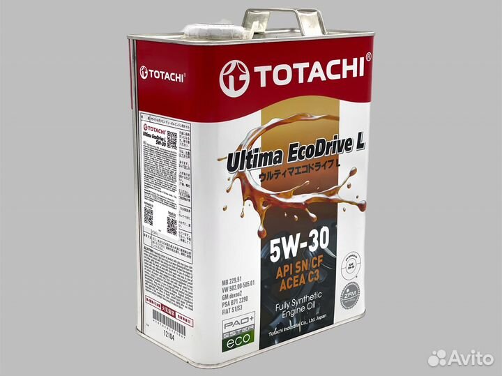 Масло моторное Totachi Ultima EcoDrive L 5W-30 4л