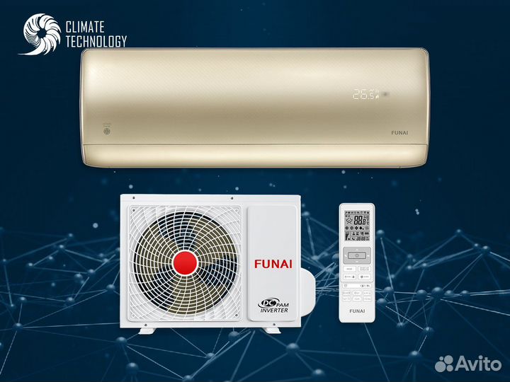 Кондиционер funai с установкой