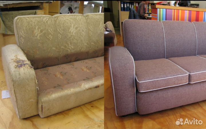 Перетяжка и ремонт мягкой мебели