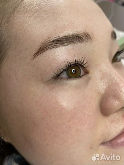 Ламинирование ресниц+окрашивание