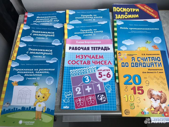 Рабочие развивающие тетради