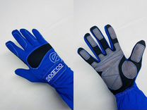 Перчатки для картинга / симрейсинга синие