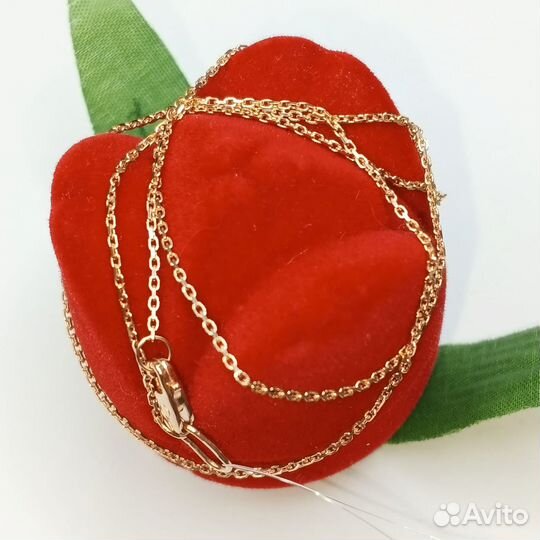 Новая золотая цепь 585 пробы Якорь 40