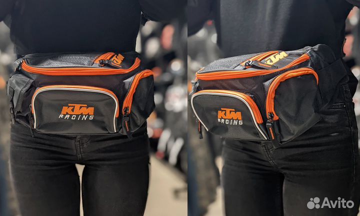 Мото сумка на пояс Ktm Racing текстильная новая