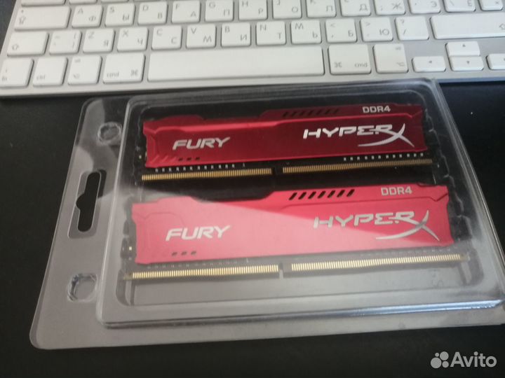 Оперативная память DDR4 Kingston HyperX fury 16gb