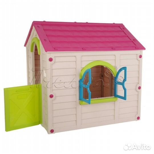 Детский игровой пластиковый домик 118х99х117см