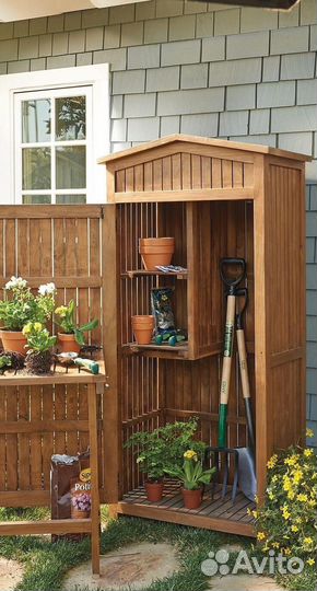 Хозблок сарай дровник шкаф уличный садовая мебель