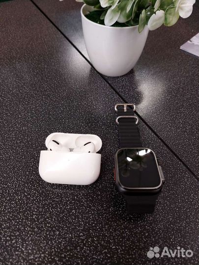 Apple watch 8 ultra + AirPods подарок