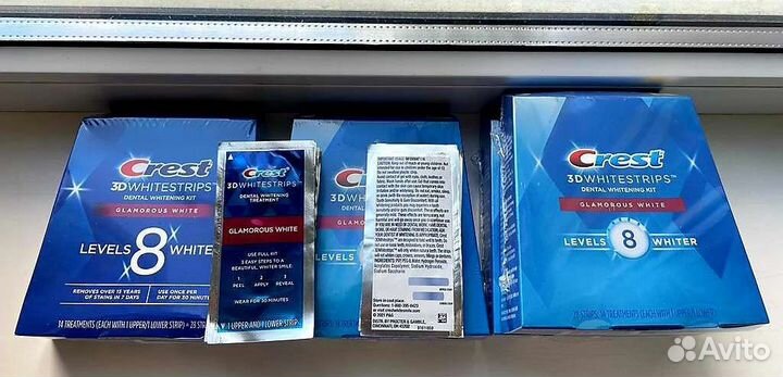 Полоски для отбеливания зубов Crest 3D Glamorous