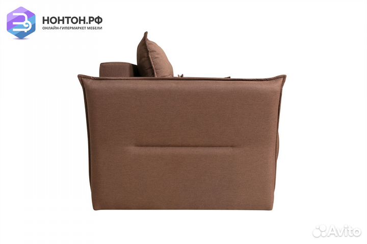 Диван еврокнижка Бруклин 3-х местный коричневый