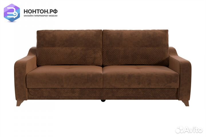 Диван книжка Дуглас 3-х местный коричневый