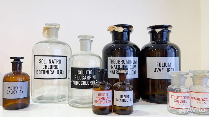 Штанглас аптечная банка Чехословакия винтаж новая