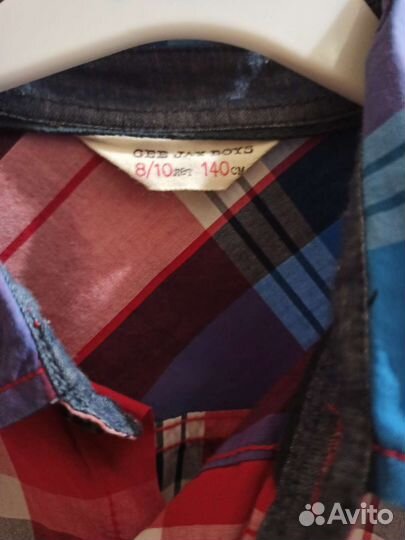 Рубашка с коротким рукавом 140см