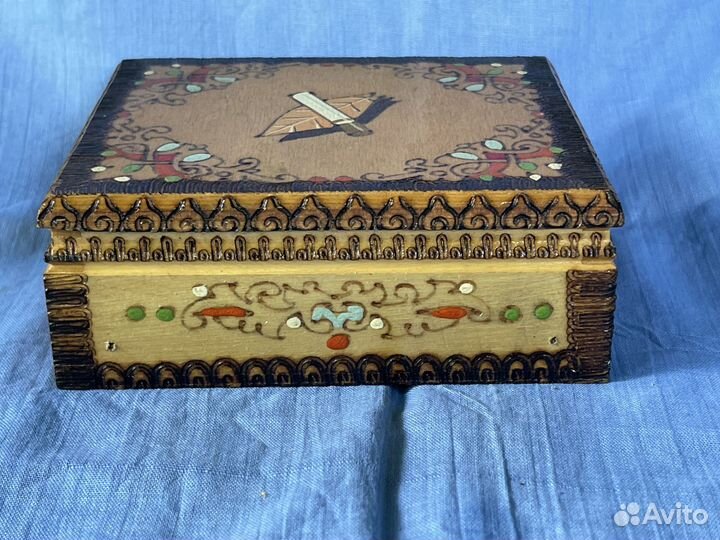 Сигаретница винтажная ручной работы