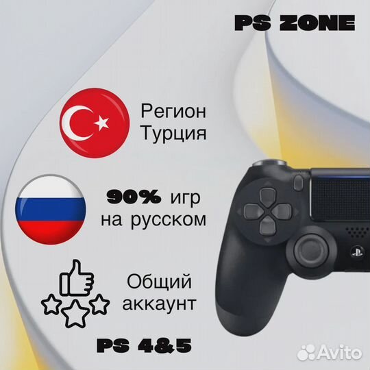 Подписка PS Plus Турция