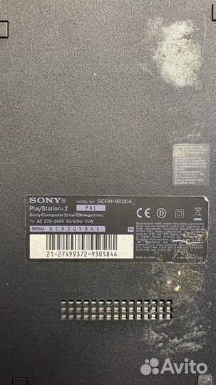 Sony playstation 2 + 4 игры