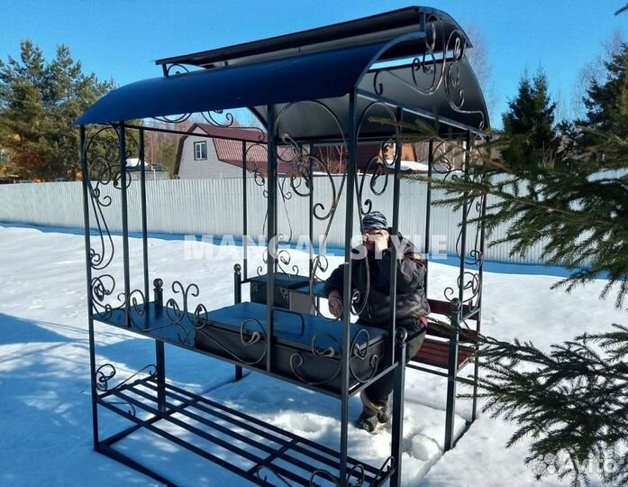 Беседка с мангалом