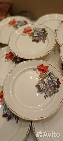 Тарелка плоская 20см. зик новые