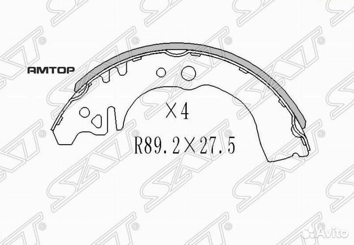 SAT ST-04495-87704 Колодки тормозные зад lifan smi