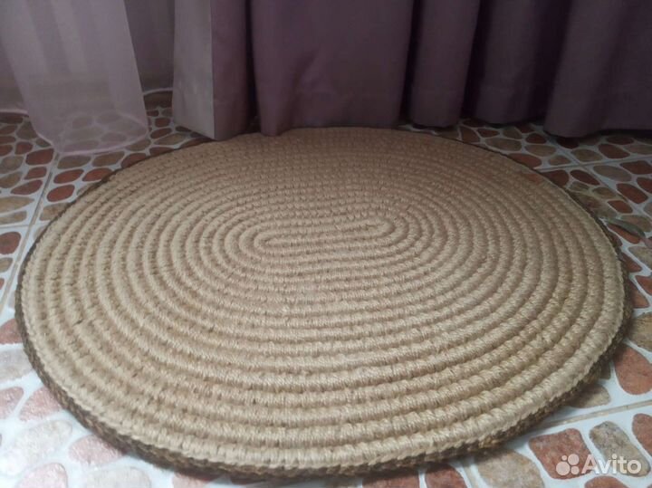 Коврик джутовый