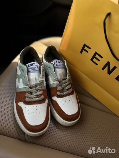 Кроссовки женские fendi натуральная кожа