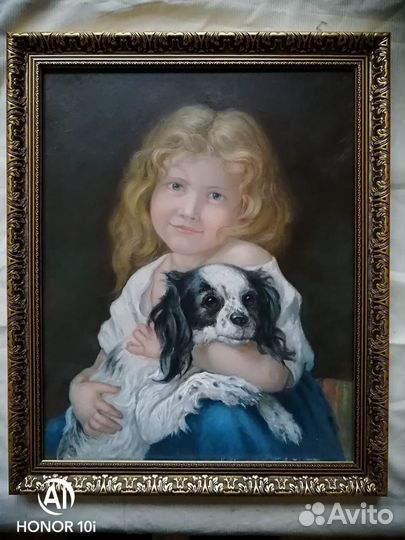 Картина «Девочка с собачкой» оригинал