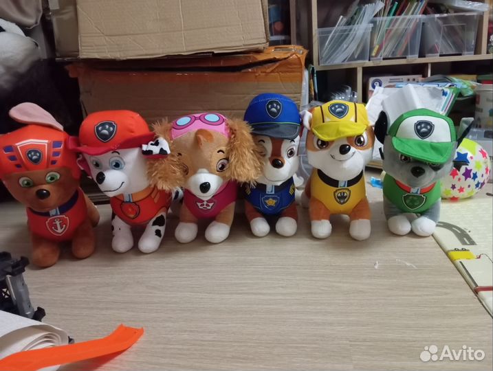 Щенячий патруль новые большие мягкие игрушки